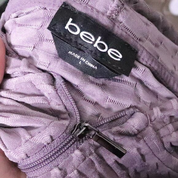 Bebe | Textured Long Sleeve Zip Up‎ - Picture 5 of 7